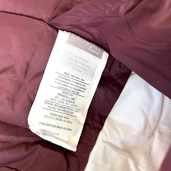 Croscill baroque metallic gold comforter velour bed skirt and pillow covers set - Picture 13 of 15